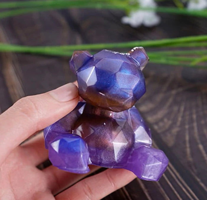 Silicone Mould  Resin Geometric Teddy Bear