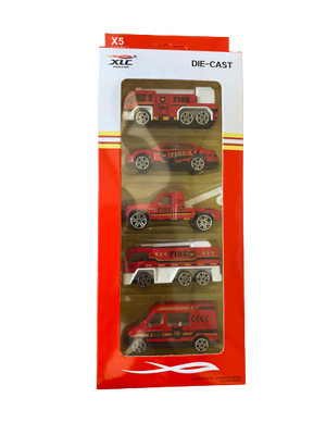 Die Cast fire trucks 5pcs