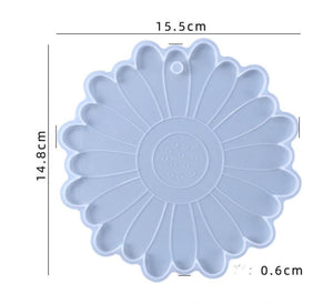 Soft resin silicone mould, medium pot stand