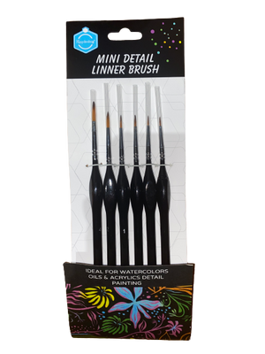Mini Detail Liner Brushes 6pcs