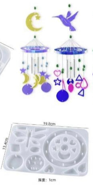 Silicone Soft Resin Mould Wind Chime Dragonfly