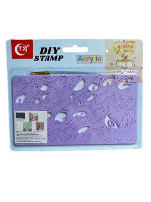 Acrylic Cake Stamp Alphabet