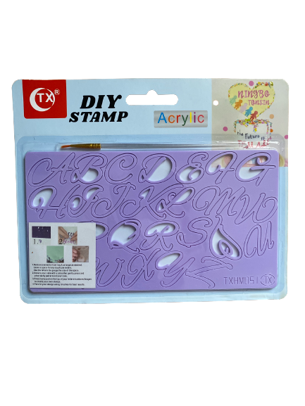 Acrylic Cake Stamp Alphabet
