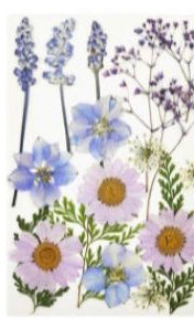 I Resin Art Dry Flowers Purple Daisy