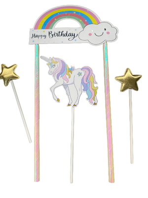Unicorn Cardboard Cake Topper