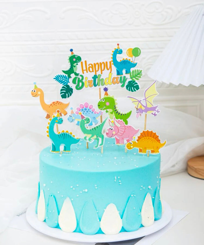 Cardboard Cake Topper Dino