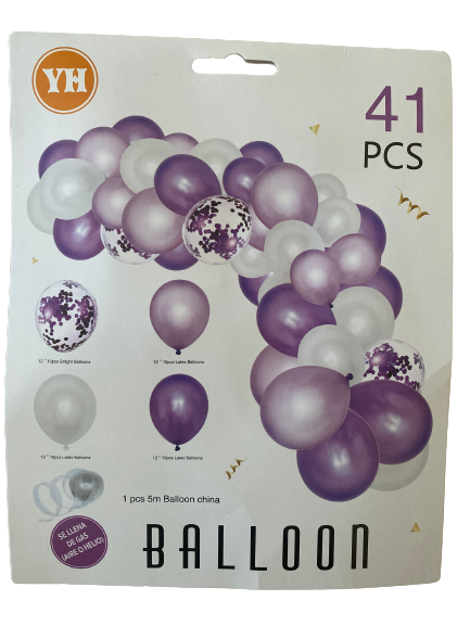 Balloon Arch Garland Purple 41pcs