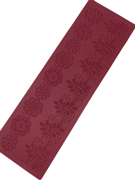 Silicone Mould Flower Lace Border