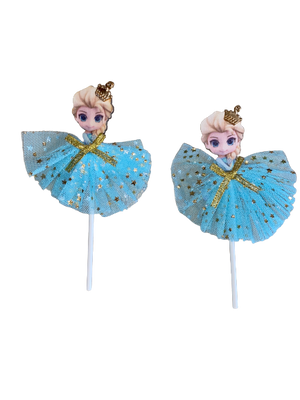Frozen Wooden topper with tule