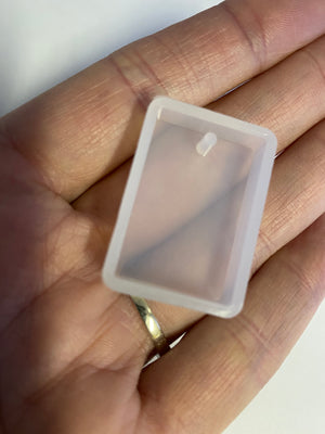 Silicone Mould Resin Small Pendant Rectangle