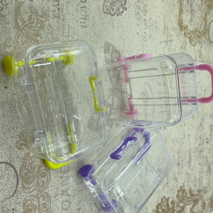 Plastic Suitcase Sweet Container Yellow Lamay