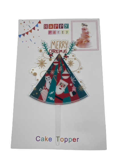 Nr362 Acrylic Cake Topper Christmas