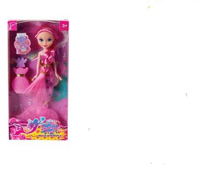 Kiddies Mermaid Doll Toy Pink 20cm