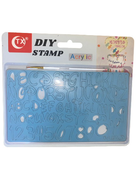 Acrylic Cake Stamp Alphabet