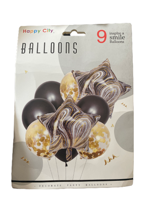 Foil Balloon  Marble Gold