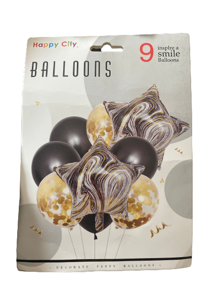 Foil Balloon  Marble Gold