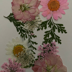 G Resin Art Dry Flowers Pink