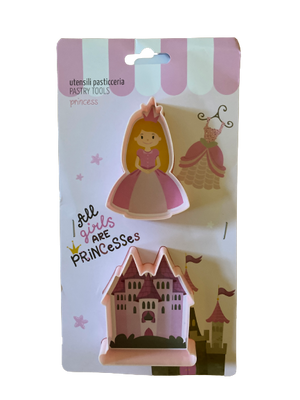 Plastic cookie cutter Princess and castle
