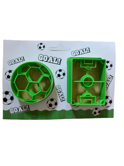 Plastic cookie soccer and field
