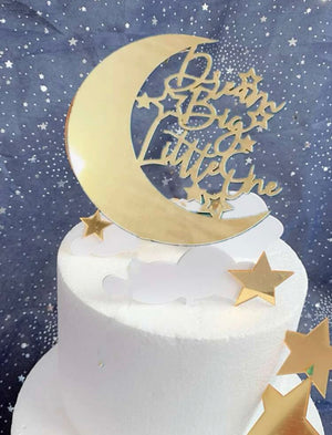 K Line Art Abstract Acrylic Cake Topper