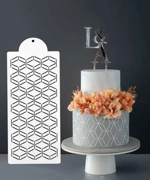 8pcs/set Plastic Stencil, Daily Geometric Design Hollow Reusable Cake  Decorating Stencil For Cake Decoration | SHEIN South Africa