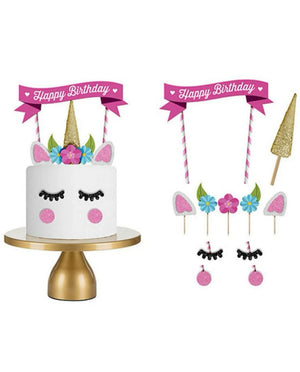 Cardboard Cake Topper Unicorn