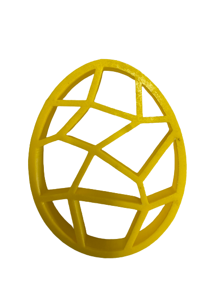 Plastic Cookie Cutter Geometric Easter Egg