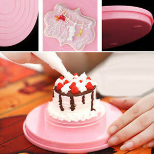 Plastic Cake Turn Table Rotating Cake Stand Dia. 28cmx7cm | HORECA247