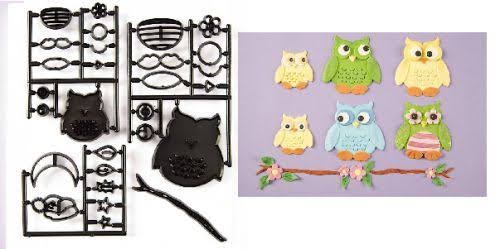 Owl plastic cutter set patch work