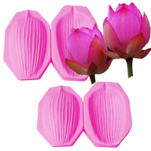 Lotus Flower Petal silicone mould, 5.4x2.7cm
