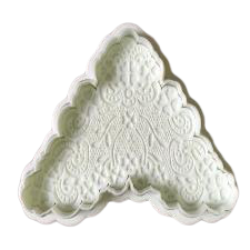 Lace Fondant patterned border plunger cutter, A3414