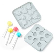 Silicone Mould Lollipop Flowers 2.8cm