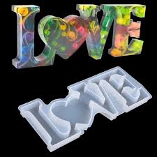 LOVE  silicone resin mould 20x7.7cm