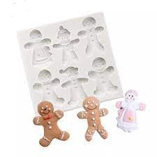 Silicone Mould Gingerbread Man People