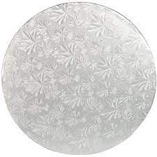 Cake Board Thick Round Silver 14"/35cm