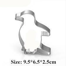 Penguin cookie cutter metal, 9x5cm