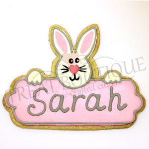Treat Boutiqe Metal Cookie Cutter Treat Bunny Plaque