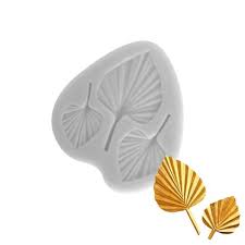 Silicone Mould Fan Palm Leaves Small