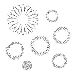 Gerbera Sunflower plastic cutter set S788