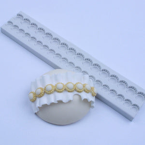 Silicone fondant mould pearl beads, size of moulds 18.5cm