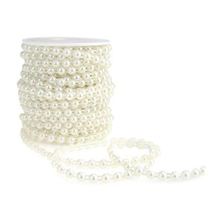 Pearl String for decor or cake decorating, 6mm, +-15m