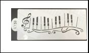 Cake Decorating Stencil Music Notes