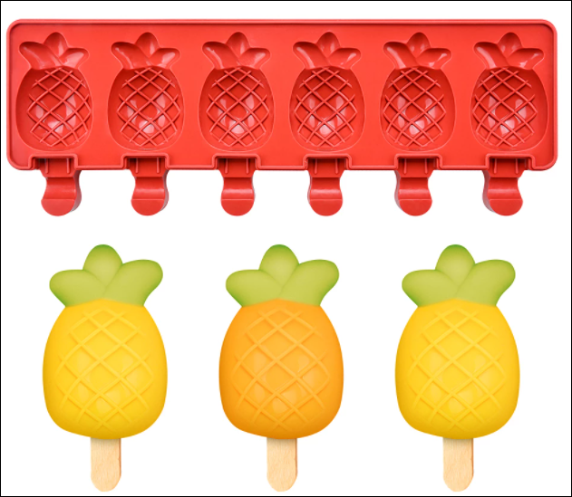 Pineapple silicone mould, ice cream, cakesicle