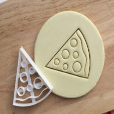 Pizza slice plastic cookie cutter set
