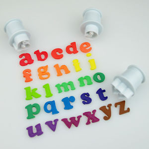 Small Lower case alphabet plunger cutter, +-26mm
