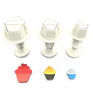 Tiny Fondant Plunger Cutter Cupcake