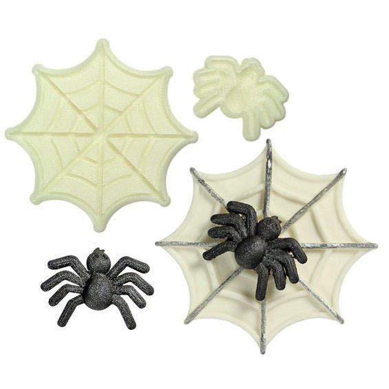 JEM Shape Pop It Mould Plastic Spider and Web Set