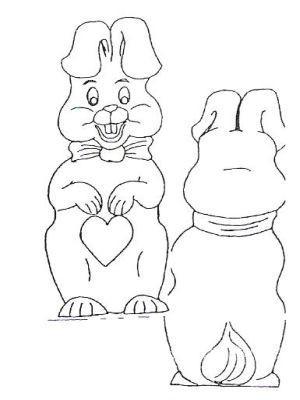 E73 Easter Bunny Large hard plastic mould 25cm
