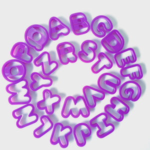 Alphabet Fondant Cookie Cutters (4.5x4.7cm) Alphabet