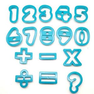 Numbers fondant/cookie cutters (3x4.7cm)